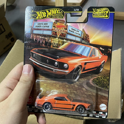 Hot Wheels Premium Boulevard 1:64 Die-Cast 69 Ford Mustang Boss 302 Collectible Alloy Vehicle Model Car Toy Gift for Adults Fans