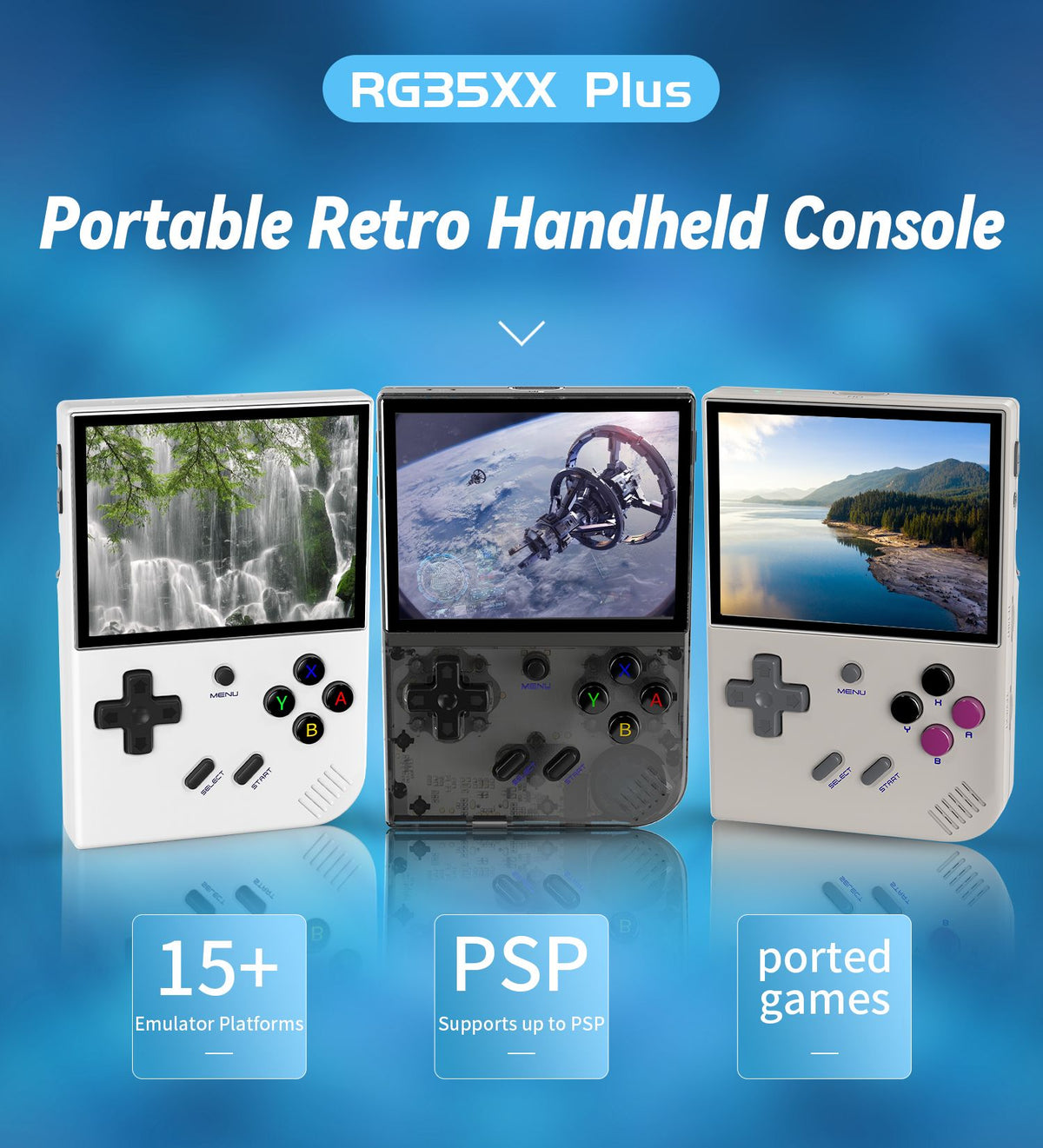 ANBERNIC RG35XX Plus/RG35XX Retro Handheld Game Console 3.5? IPS Screen Linux Portable Video Game Player Support HD-M-I TV Outpu