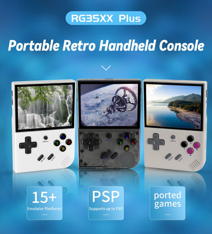 ANBERNIC RG35XX Plus/RG35XX Retro Handheld Game Console 3.5? IPS Screen Linux Portable Video Game Player Support HD-M-I TV Outpu