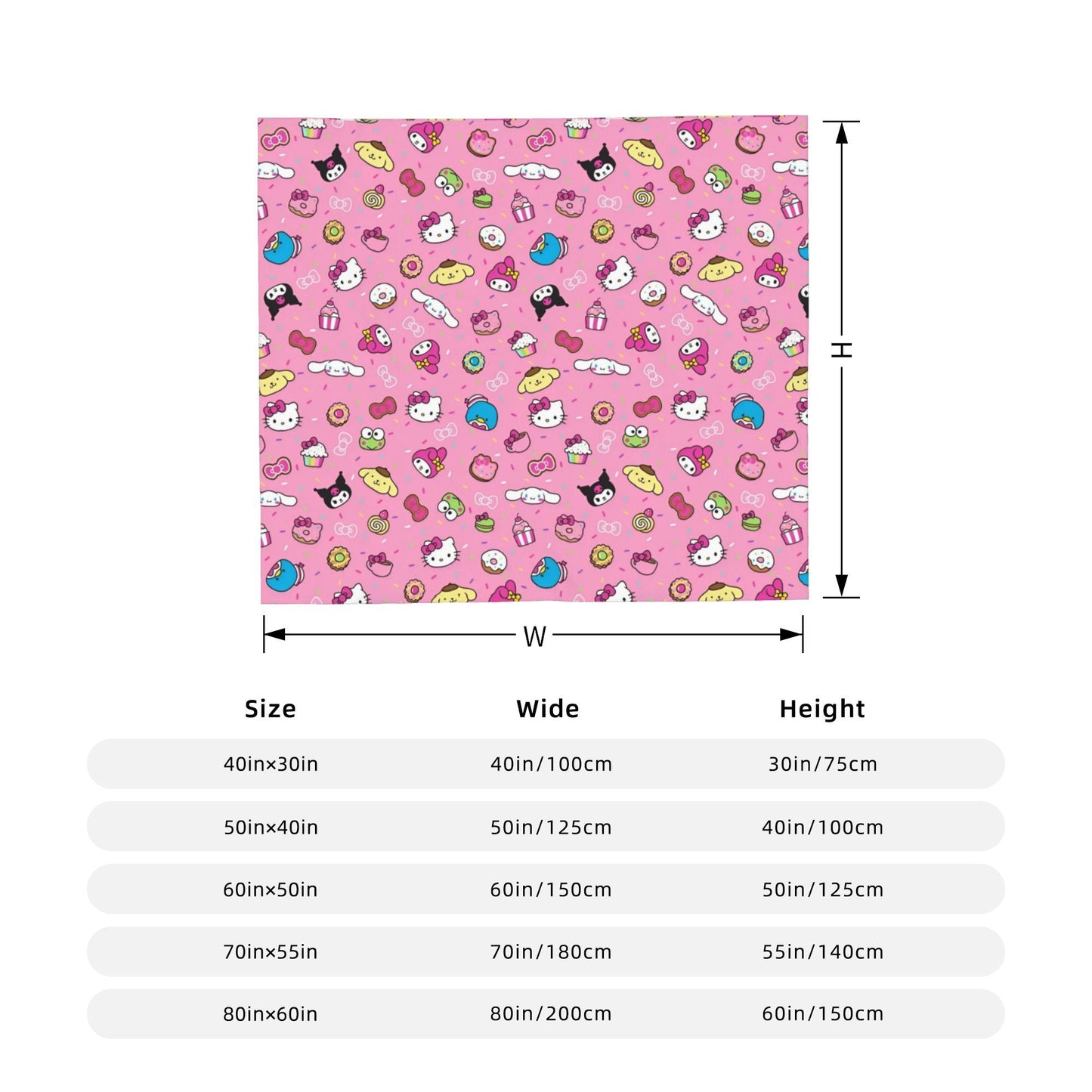 Hello Kitty Passeia de Bicicleta Pelúcia Cobertores Ótimas Mantas para Sofá Cama Sala de Estar 150*125cm Colcha