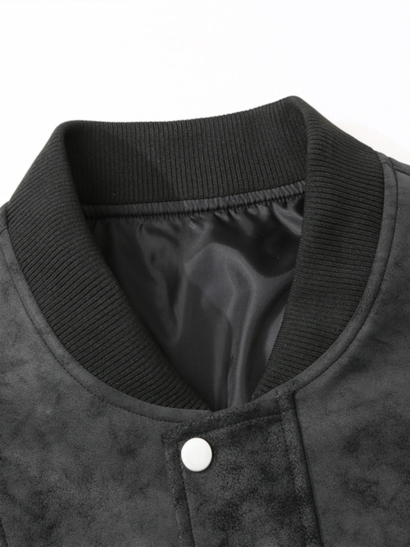 Men'S Motorcycle Jacket - Windproof Thermal Zip-Up Biker Coat with Stand Collar, Full-Zip Closure, Front Pockets - Lightweight N