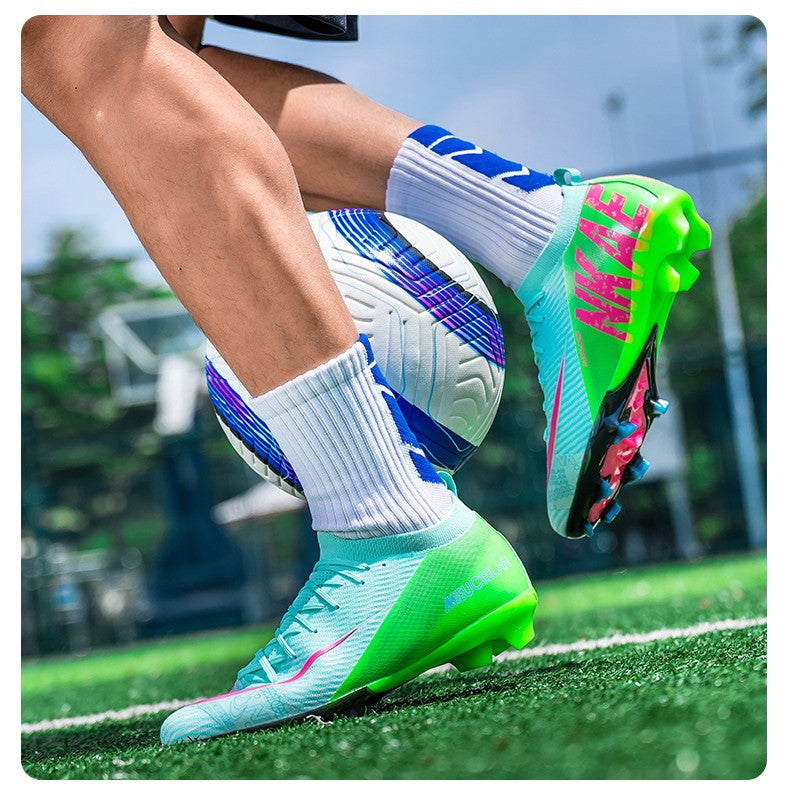 New Men Soccer Shoes TF/FG Society Match Cleats Football Field Boots Indoor Professional Training Original Women Football Shoes