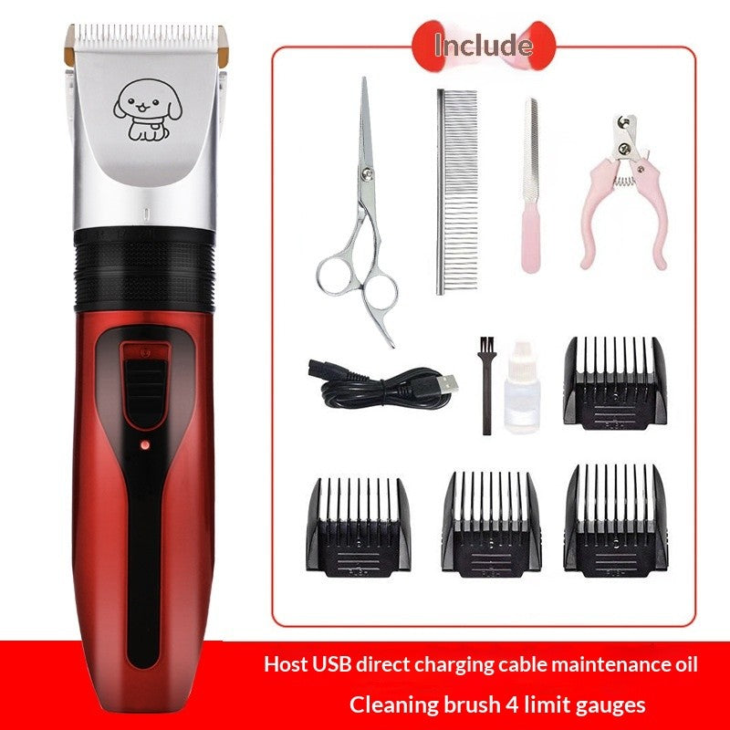 Máquina de Cortar Pelos Elétrica 1500 mAh Aparador de Pelos de Animais Tesoura de Tosa para Cães e Gatos Ferramenta de Tosar