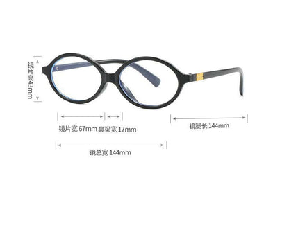 New Vintage Oval Frame Myopia Glasses for Women Men Anti Blue Light Near Sight Eyeglasses KoreanStyle Unisex Fashionable Eyewear