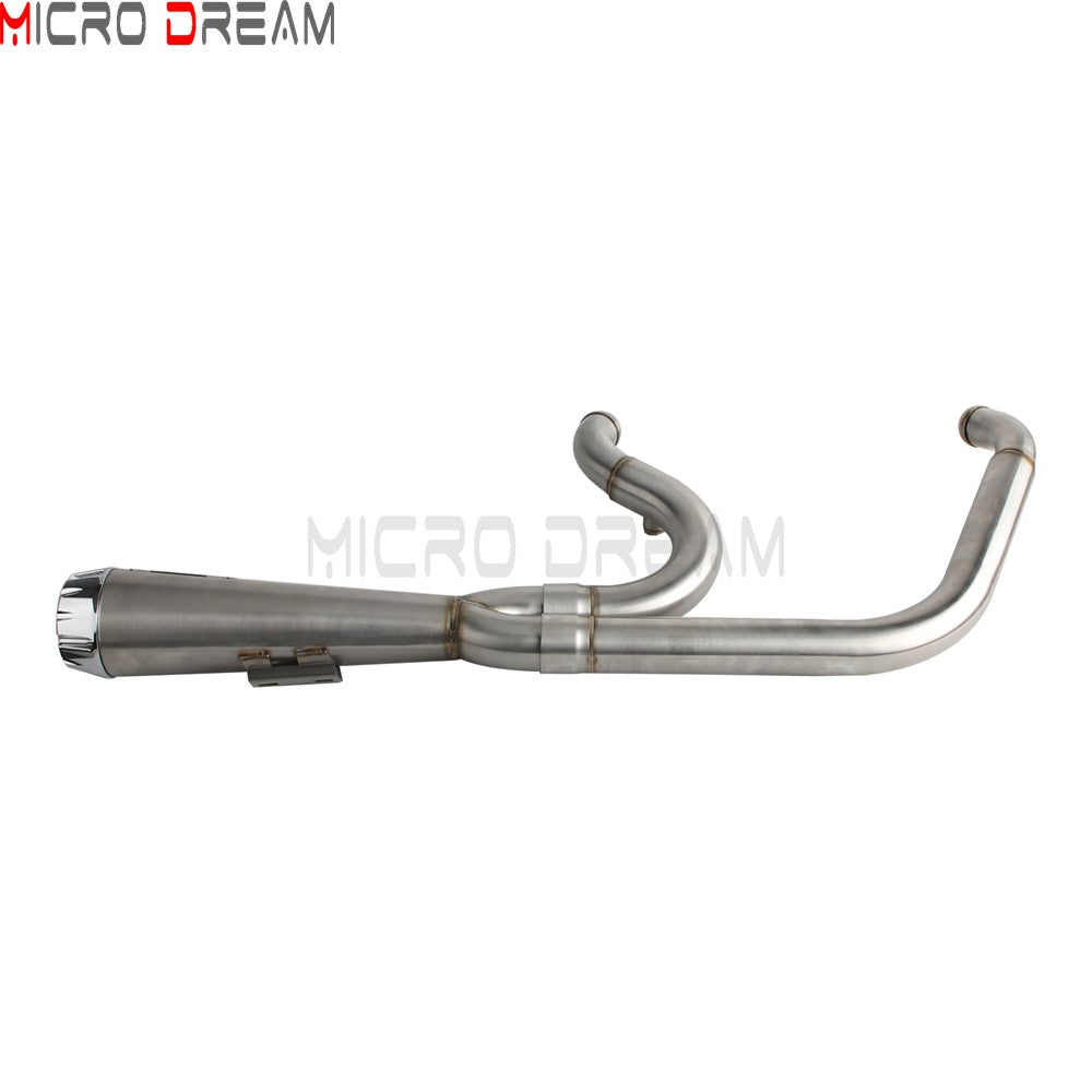 For Harley Softail Low Rider ST FXLRST 117 2025-26 Full Complete Exhaust System Swept-up Muffler Motorcycle Exhaust Pipes 2-In-1
