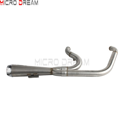 For Harley Softail Low Rider ST FXLRST 117 2025-26 Full Complete Exhaust System Swept-up Muffler Motorcycle Exhaust Pipes 2-In-1
