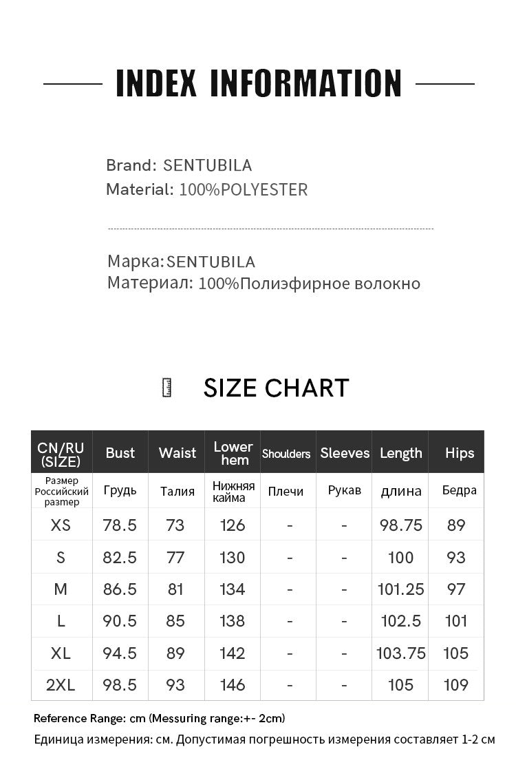 SENTUBILA Midi Print Slip Dresses Women 2025 Spring Summer Korean Fashion Sundre