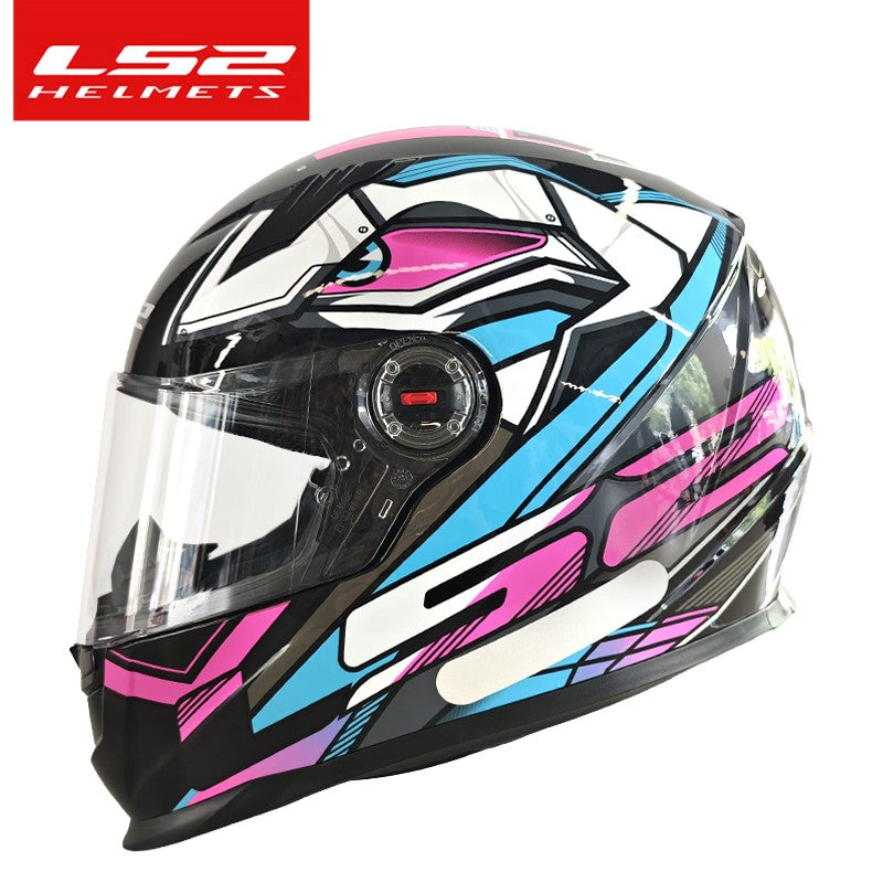 Capacete de Moto Clássico LS2 Fechado Masculino Feminino Capacete de Motocross Casco em ABS Aprovado pela ECE Acessórios para Motos FF358