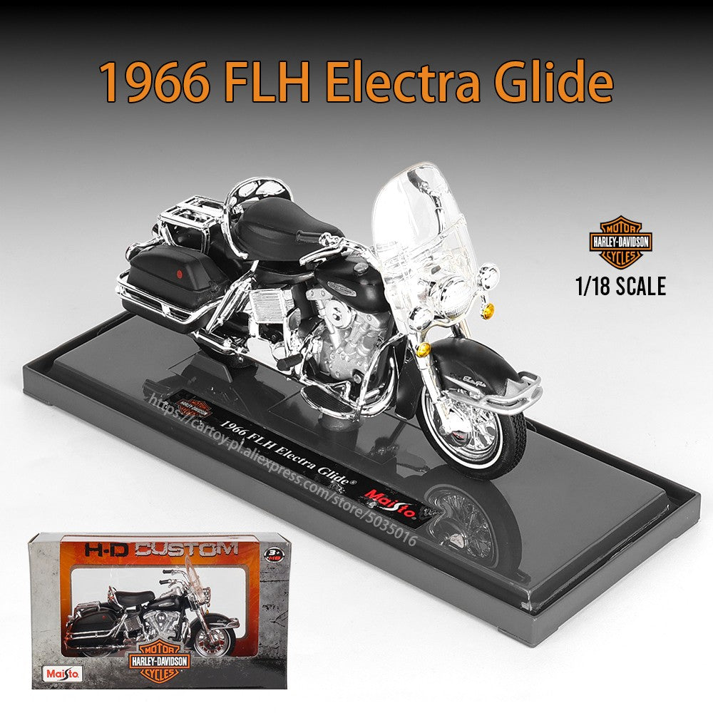 Maisto 1:18 Harley-Davidson Motorcycle 2022 Road King Fat Bob 114 Pan America 1250 Alloy Motorcycle Model Toy Car Collection