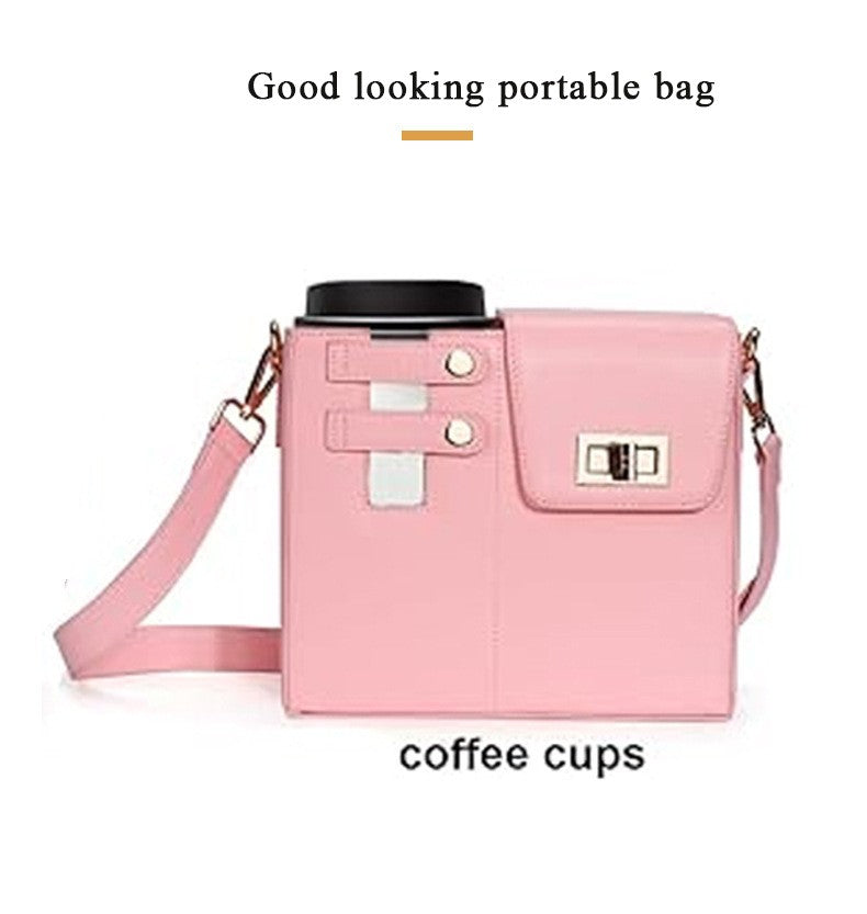 Water Bottle Bag Outdoor Portable Crossbody Multifunctional Universal Protection Pouch Single Shoulder Solid Color Storage