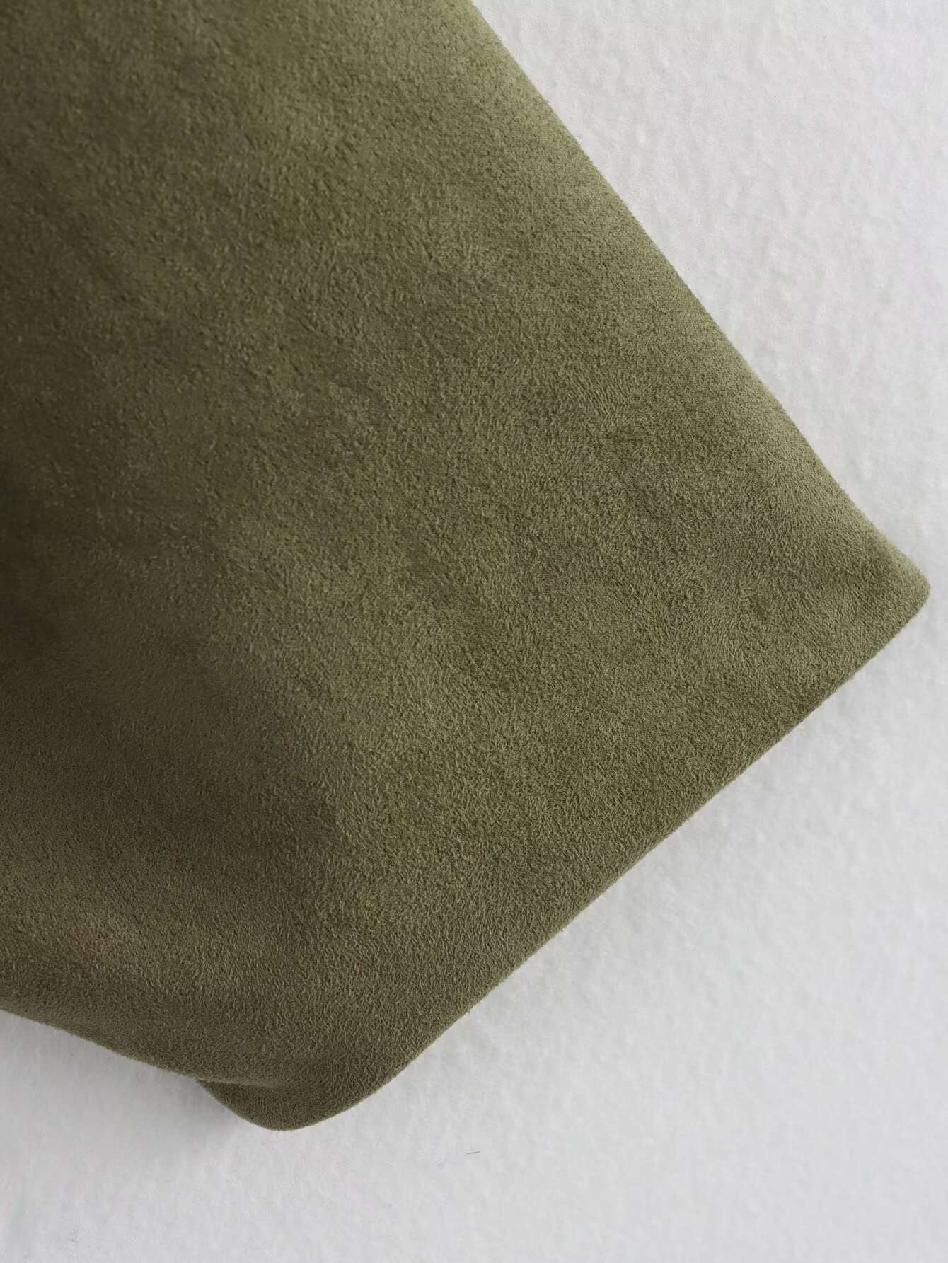 DUOPERI Women 2025 New Solid Bomber Jackets Lapel Neck Long Sleeves Female Elegance Chic Casual Jacket Tops