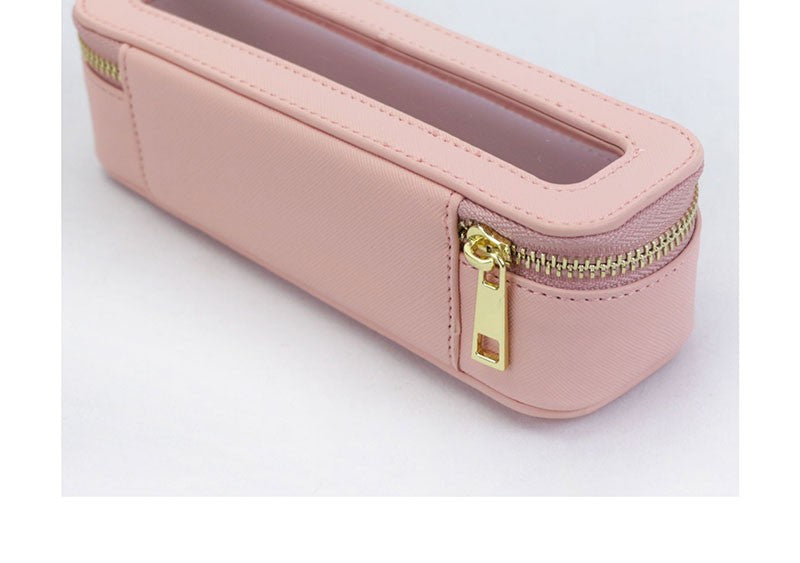 Free Custom Name Genuine Leather Travel Cosmetic Bag Set Colorful Classic Saffiano Portable Wash Bag for Women