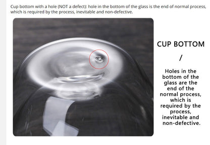 Caneca transparente de parede dupla 2-6 peças Copo de café e leite de vidro borossilicato alto resistente ao calor para casa e escritório