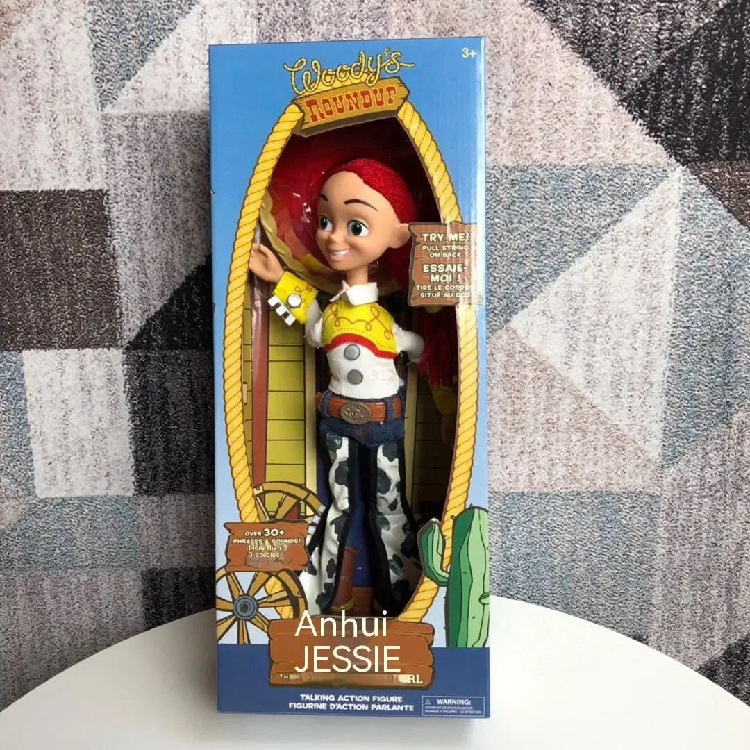 Anime Disney Toy Story 4 Falante Woody Buzz Jessie Rex Figuras de Ação Decoração de Anime Coleção de Brinquedos Colecionáveis Modelo para Presentes