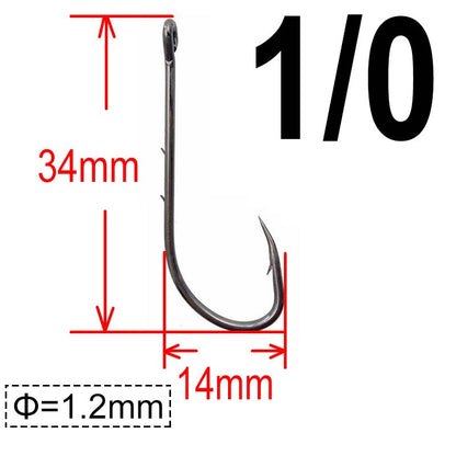 200 unidades Anzol Baitholder Ganchos para Pesca de Carpa Jig Anzol Grande com Farpa Aço de alto carbono