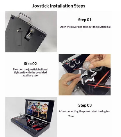 2026 New 21-inch Large Screen Home Game Console for Two-Player Fighting Built-in Games No Lag Street Fighter Arcade Game Console