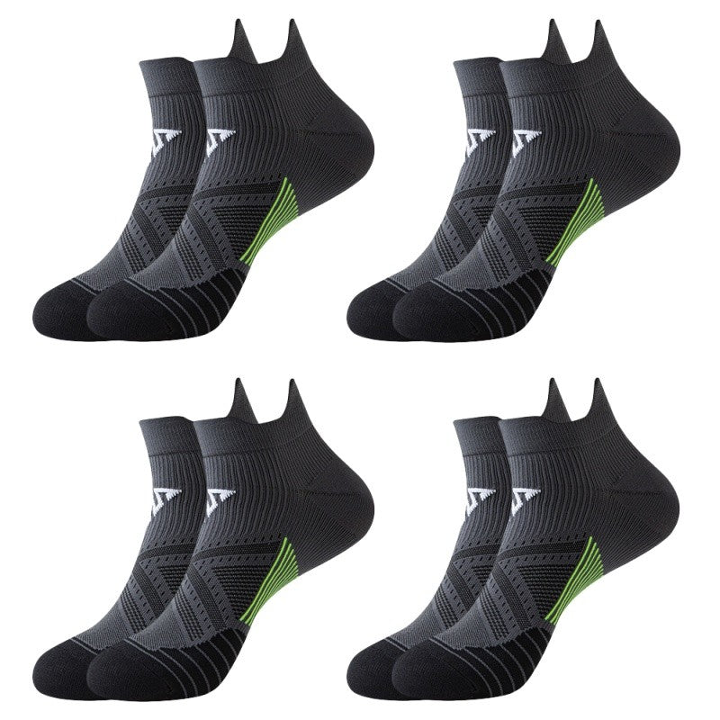 4pairs/Lot Woman Men's Socks Compression Breathable Basketball Sports Cycling Running Towel Socks High Elastic Tube Socks