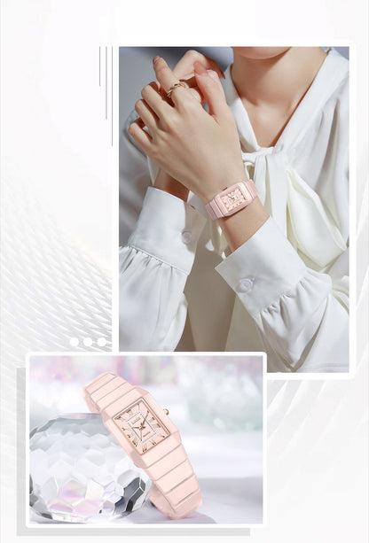 LIGE Classic Elegant Woman Watch Fashion Luxury Ceramic Strap Waterproof Casual Simple Dress Quartz Women's Watches Wristwatches