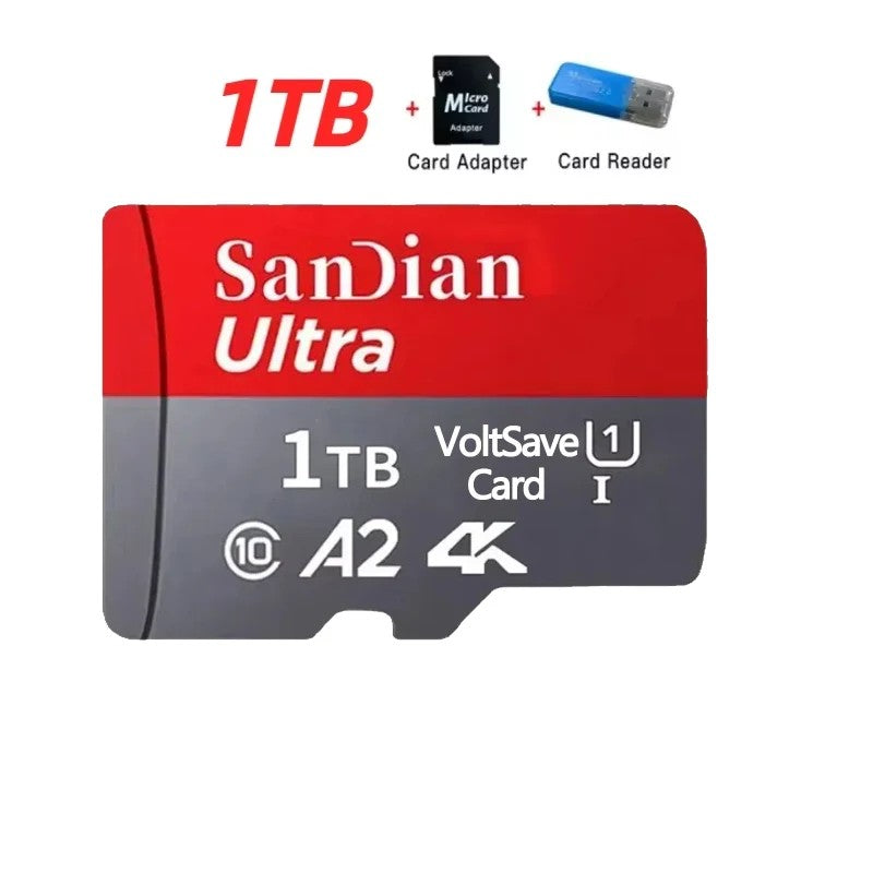 Cartões Micro Memória 128GB Cartão TF Original 1TB/2TB Cartão Flash de Alta Capacidade Classe 10 Cartão SD de Alta Velocidade para PC/celular/Câmera/Mac