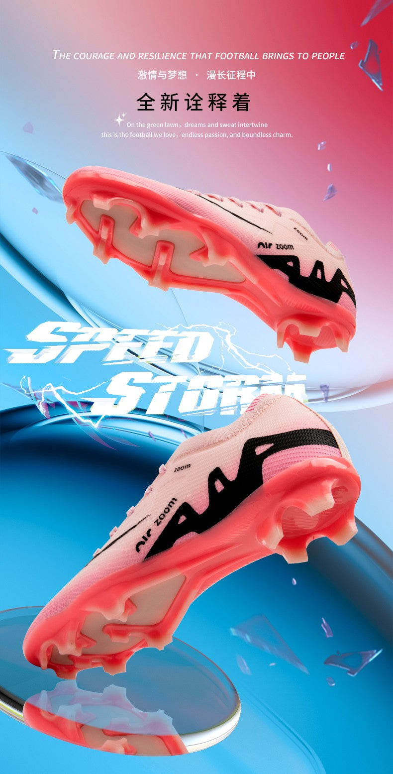 Men Football Shoes Cleats Outdoor Grass Society Training Match Football Field Boots Resistant Studded Soccer Shoes Sport Wear