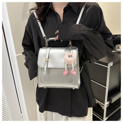 Nova mochila feminina de ombro duplo, moderna, bolsa de ombro único simples e casual, mochila pequena