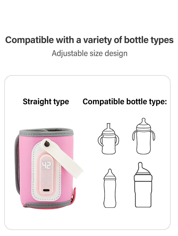 MAMIJOY  Portable Baby Bottle Warmer Feeding Bottle Heat Keeper Travel Warmer Cover USB Heater Outdoor Bottle Warmer