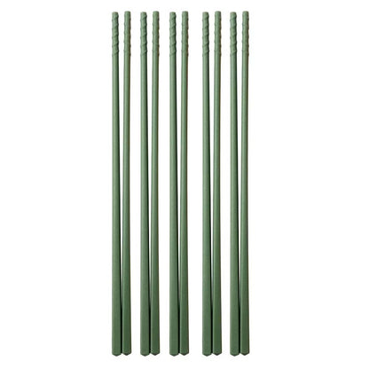 5 Pairs of Fiberglass Chopsticks Set 9.5 in Reusable Chinese Style Chopsticks Non-slip Easy To Use Bright Colors Dishwasher Safe