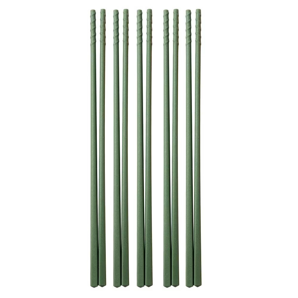 5 Pairs of Fiberglass Chopsticks Set 9.5 in Reusable Chinese Style Chopsticks Non-slip Easy To Use Bright Colors Dishwasher Safe