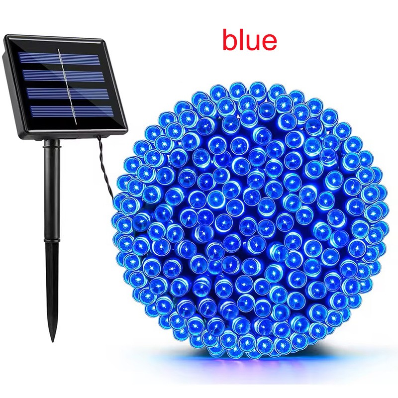Large Solar Panel Fast Charge Lamp Outdoor Solar String Fairy Light Waterproof Garland String Lights For Christmas Party Garden