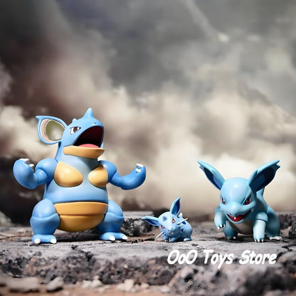 Anime Pokémon Figura Nidoqueen E Nidoking Bonecos De Ação Brinquedos De Modelo De Coleção De PVC Para Presentes Infantis 2-6cm