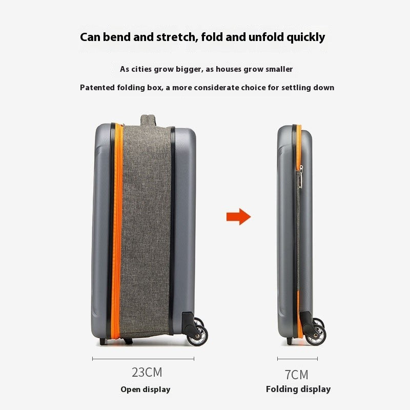 Nova mala de viagem dobrável, design multifuncional de 20 polegadas, para embarque e negócios, com senha