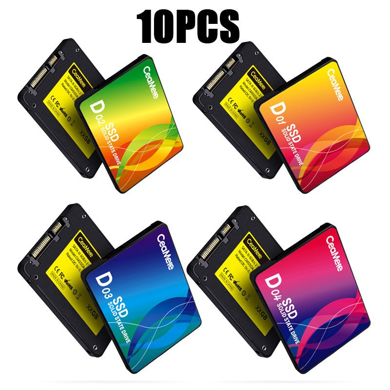 CeaMere 10 PEÇAS SSD480GB 512GB 2.5 1TB 120GB 240GB 256GB Disco Rígido de Estado Sólido para Computador Interno Grátis