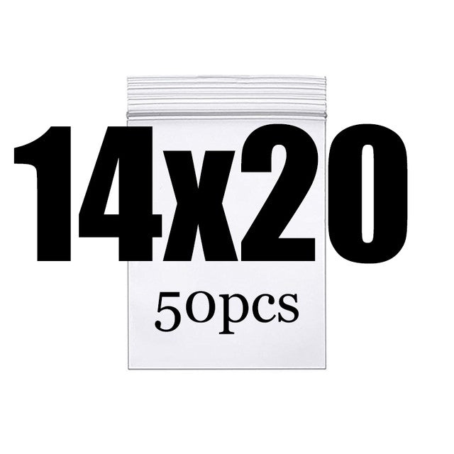 Clear Thick Zip Lock Ziplock Storage Bags Heavy-Duty Transparent Plastic Zip Package Small Jewelry Packing Reclosable Poly Pouch