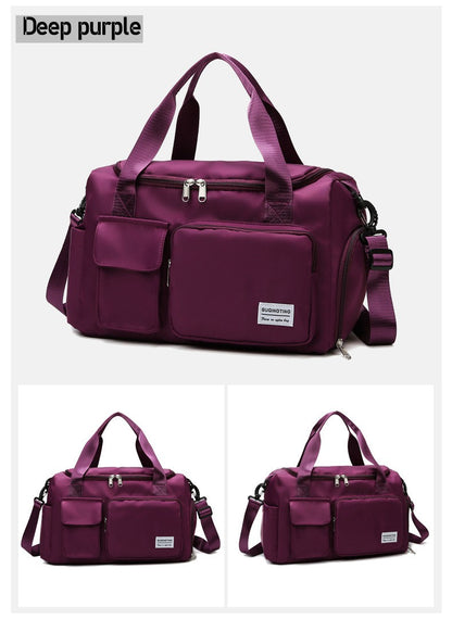 Womne's Travel Bags Handbags Gym Shoulder Bags Oxford Fitness Camping Trekking Bags Hiking Waterproof Outdoor Crossbody Bag