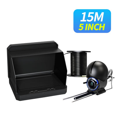 Localizador de Peixes Portátil com Sonda, Câmera de Pesca Subaquática Portátil 1080P de 4,3 Polegadas LCD com Visão Noturna e Ângulo de 120°