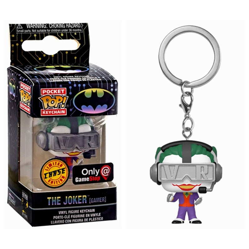 FUNKO POP Filmes Esquadrão Suicida O Coringa Arlequina Rei Tubarão Chaveiro Brinquedo Boneco de Ação Coleção de Brinquedos para Crianças com Caixa