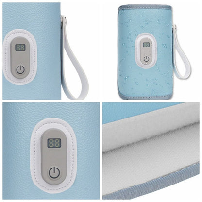 Digital Baby Bottle Warmer Type-C 5 Levels Milk Bottle Insulation Cover LED Display Heating Bottle Thermal Heater Newborn