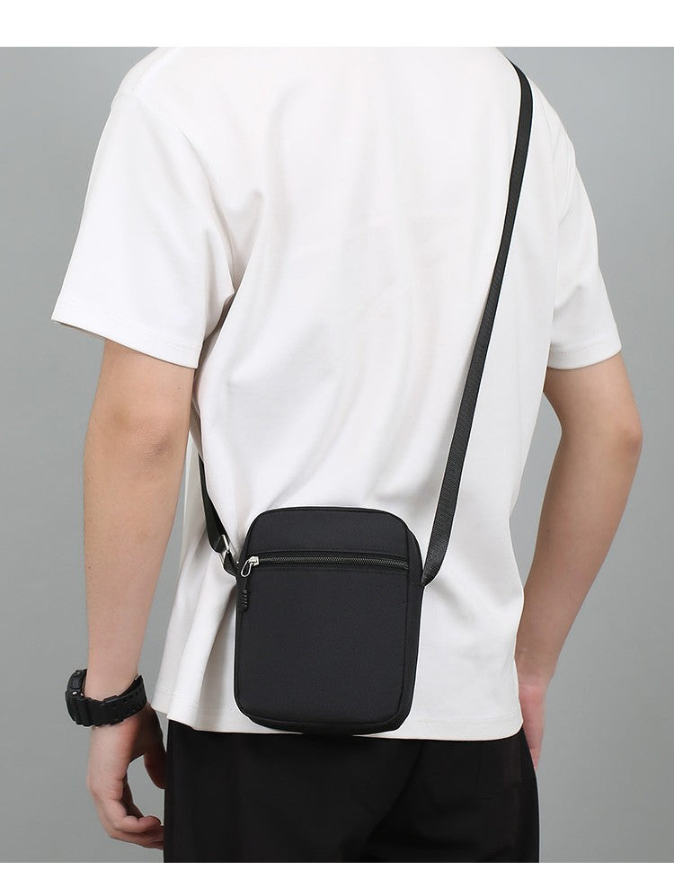 Simple Casual Mini Crossbody Bag Men's Nylon Small Shoulder Bag For Men Oxford Messenger Phone Side Sling Bag Husband Chest Pack