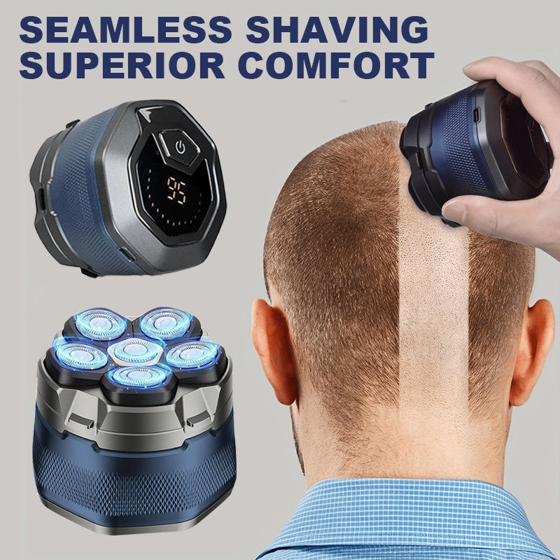 Electric Head Shavers for Bald Men 6D Magnetic Razor Hair Trimmer Rechargeable LED Display Waterproof Beard Shavers Hair Cutting