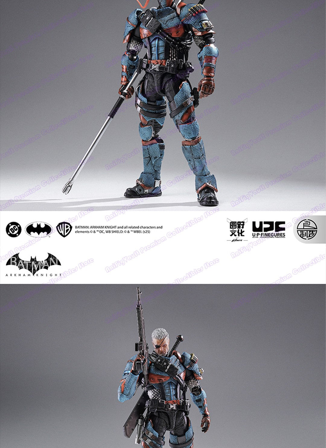 Em estoque Lpzz Dc002 Deathstroke Arkham Knight Batman Boneco de Ação Brinquedo Colecionável de Presente
