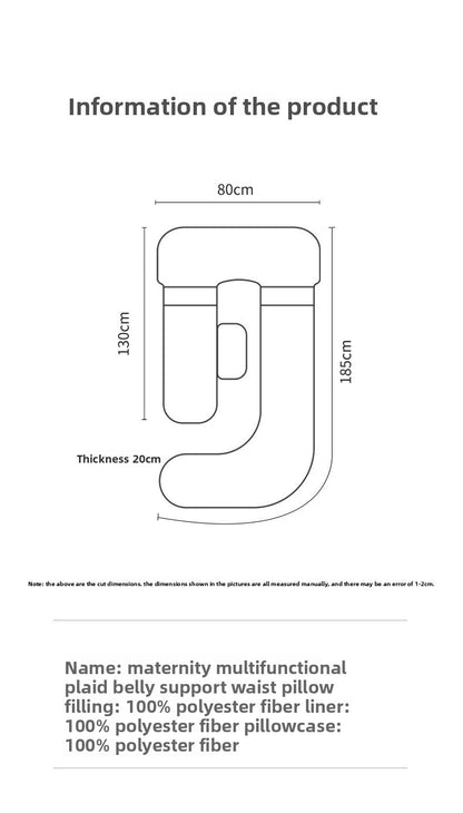 Pregnant women's pillows side sleeping pillows abdominal support U-shaped throw pillows for pregnant women to sleep are enlarged