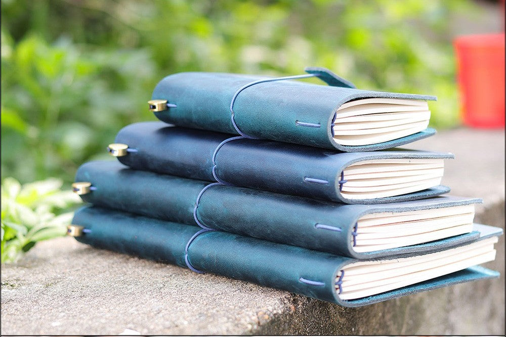 100% Genuine Leather Journal Refillable Travel Notebook Retro DIY Handmade Diary Sketchbook School Office Gift Customized