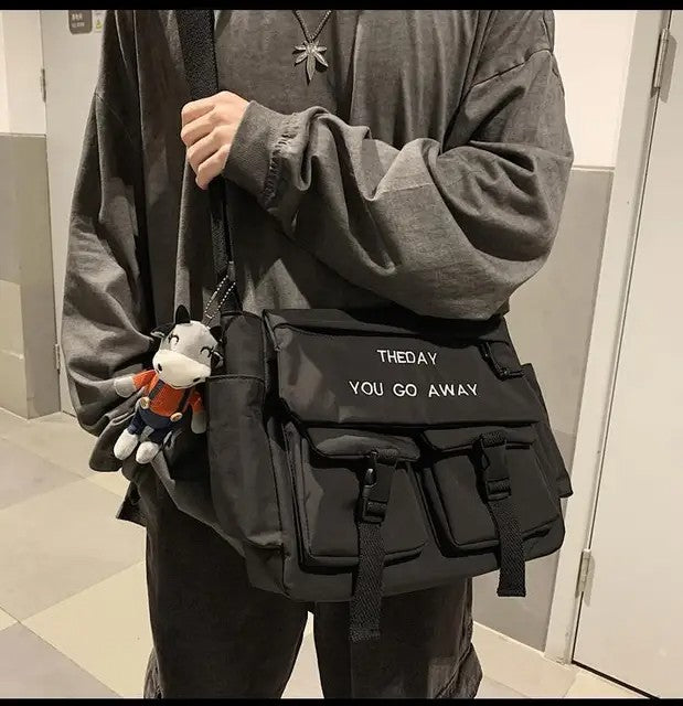 Nylon Crossbody Bags for Men Women Large Capacity Handbags Shoulder Bag Casual Youth Canvas Messenger Bag Student School Bags