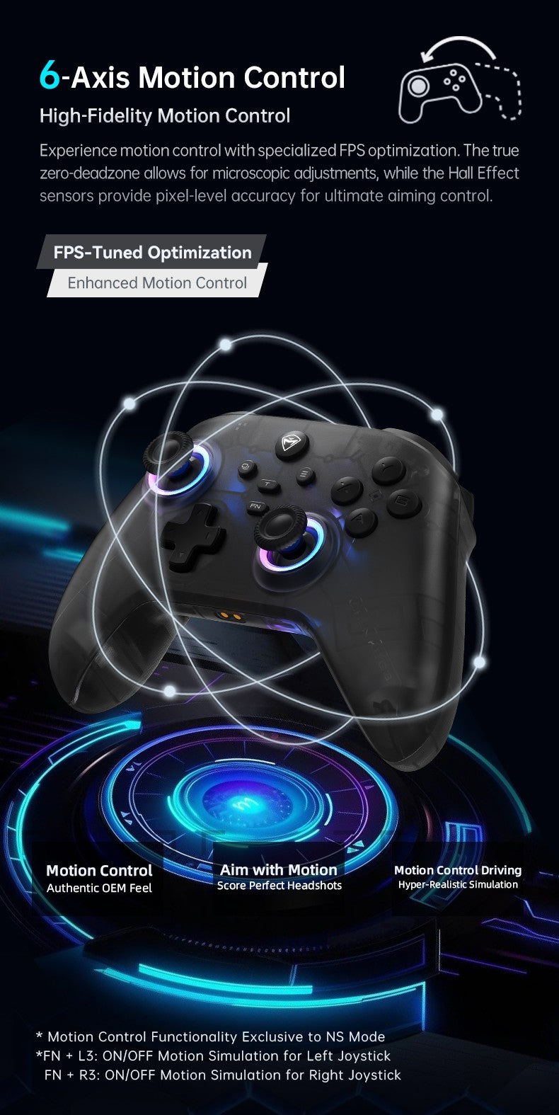 Machenike G3V2 G3Pro PC Gaming Controller Hall Joysticks Hall Effect Gamepad for Nintendo Switch iPhone Android Mobile Phone PC