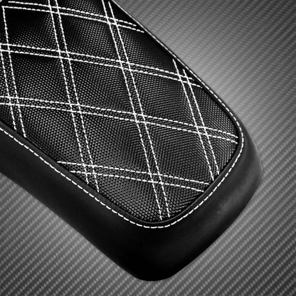 Assento Duplo de Couro para Piloto e Passageiro Dianteiro Traseiro de Motocicleta para Harley Dyna 2006-2017 Fat Bob Low Rider FLD