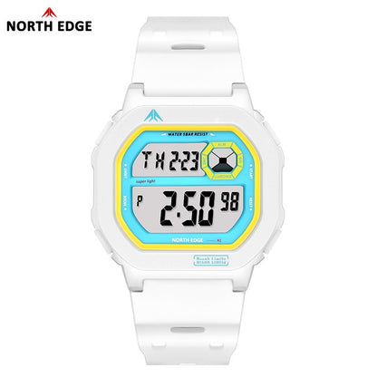 NORTH EDGE X1 Square Screen Digital Watch 2025 Men Women Sportswatch Waterproof 50M Stopwatch Countdown Alarm Clock Reloj Hombre