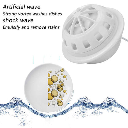 Multifunctional USB Mini Washing Machine Portable Ultrasonic Waterproof Dish Washer 15 Minutes Automatic-Shutdown Dishwasher