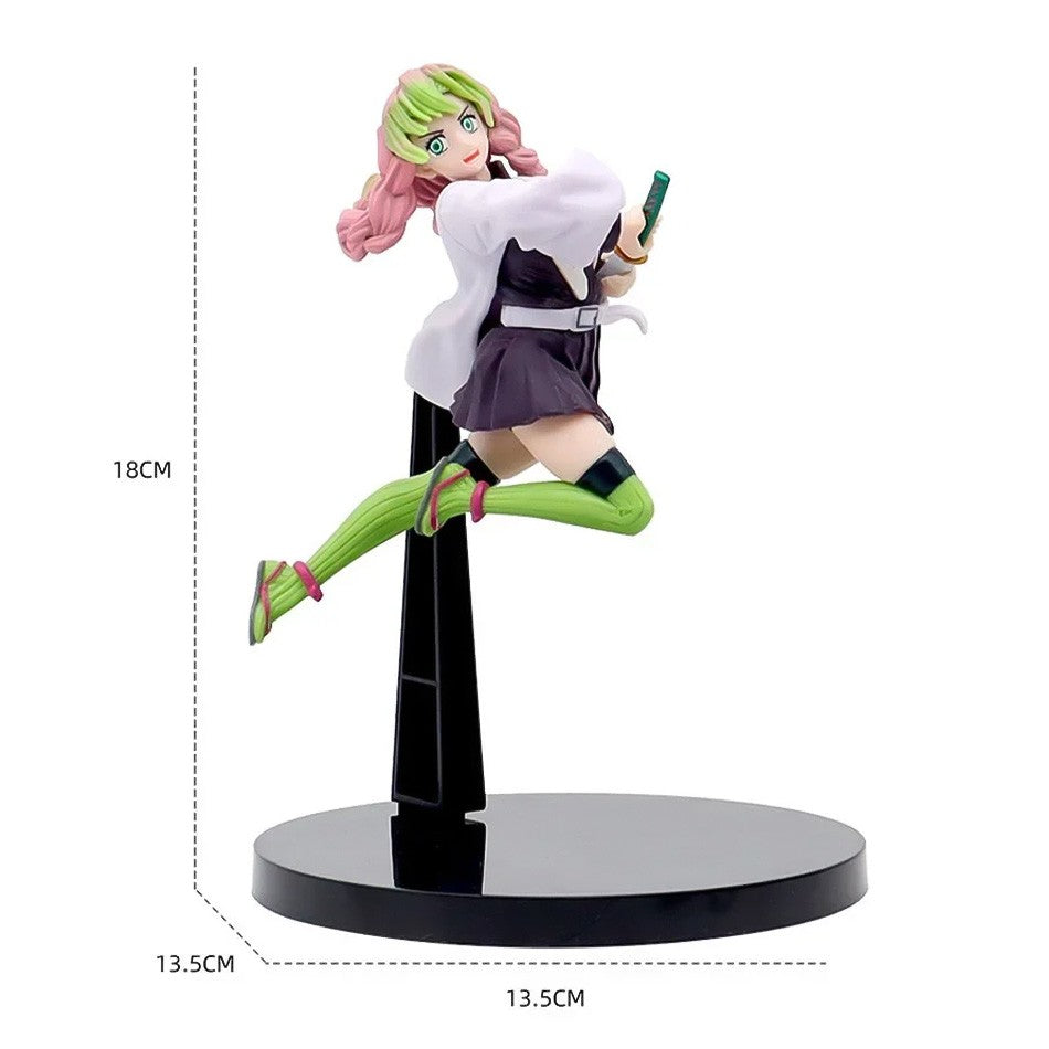 12-20cm Hot Anime Demon Slayer Figure Nezuko Tanjirou Zenitsu Inosuke Kyoujurou Giyuu Kawaii Qposket Figural PVC Modelo Brinquedos Presente