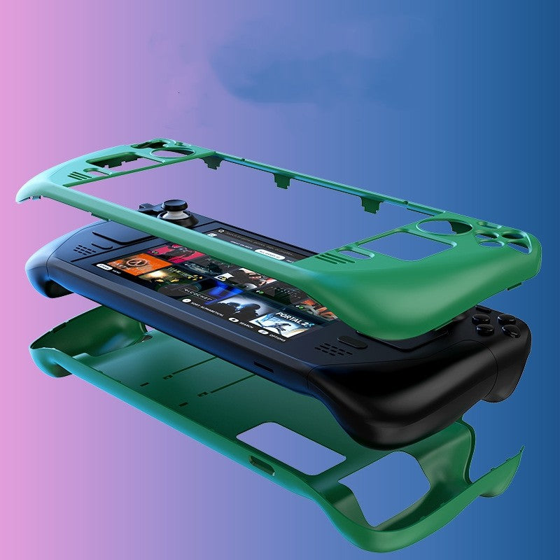 (Hot Stock) New Colorful Protective Case For Steam Deck OLed Game Console Protective Cover ,For Steam Deck Shell with Bracket