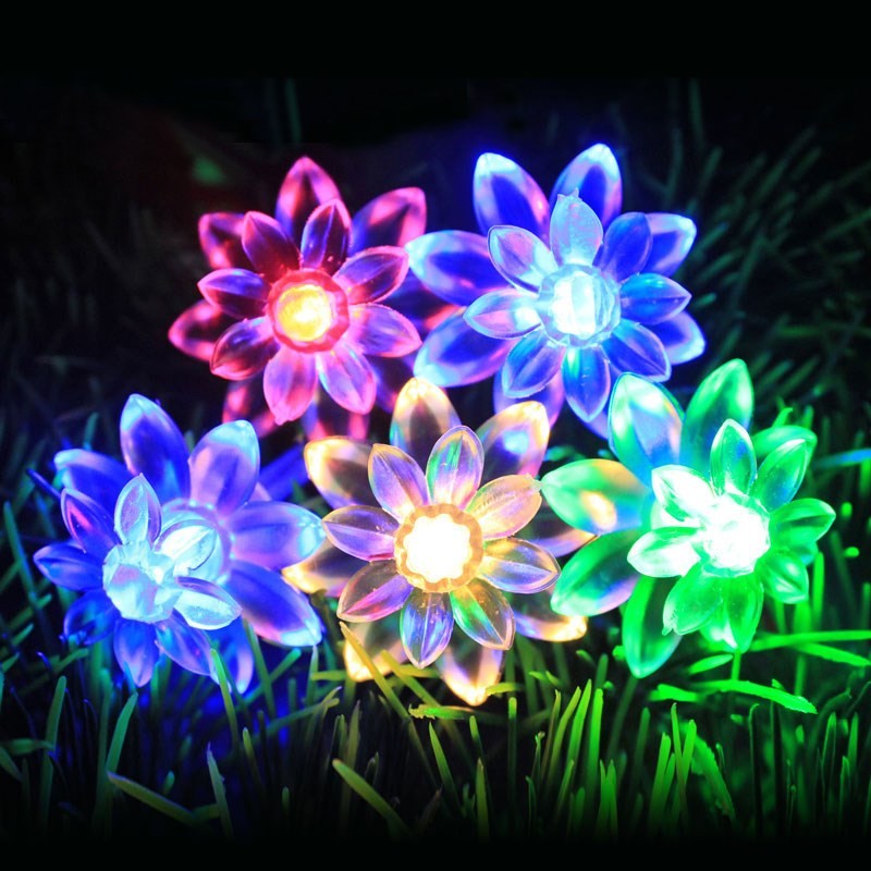 10/20M Cherry Blossom Garland Fairy Lights Indoor Christmas Decoration String Lights 200LED for Wedding Pink Party Decorations